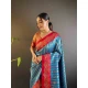 Blue Soft Silk Zari Weaving Work Traditional Wear Saree - 144979121