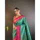 Soft Silk Green Zari Weaving Work Traditional Wear Saree - 144979124