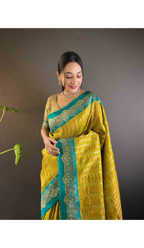 Mustard Soft Silk Zari Weaving Work Traditional Wear Saree - 144979127 Mustard Soft Silk Zari Weaving Work Traditional Wear Saree - 144979127