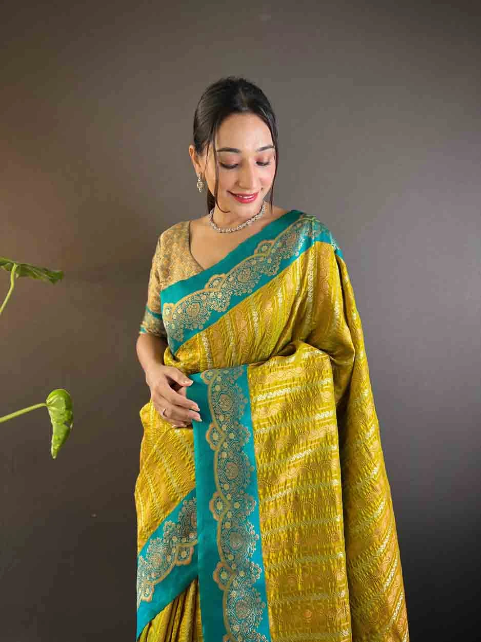 Mustard Soft Silk Zari Weaving Work Traditional Wear Saree - 144979127 Mustard Soft Silk Zari Weaving Work Traditional Wear Saree - 144979127