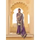 Silk Weaving Work Designer Party Wear Saree In Purple - 145489417
