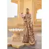 Silk Weaving Work Designer Party Wear Plus Size Plus Size Saree In Peach - 145489420