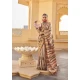 Silk Weaving Work Designer Party Wear Saree In Peach - 145489420