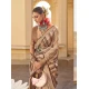 Silk Weaving Work Designer Party Wear Saree In Peach - 145489420