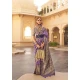 Purple Silk Weaving Work Designer Party Wear Saree - 145489424