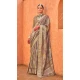 Silk Printed Party Wear Designer Saree In Beige - 146009716