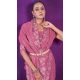 Simar Silk Embroidery Work Party Wear Designer Saree In Pink - 9405187099
