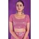Simar Silk Embroidery Work Party Wear Designer Saree In Pink - 9405187099