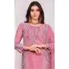 Pink Georgette Embroidered Party Wear Plus Size Salwar Suit - 9414187147