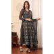 Georgette Embroidered Party Wear Salwar Suit In Brown - 9414187150