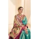 Sky Blue Tissue Silk Gold Zari Work Traditional Designer Wear Saree - 9425187206