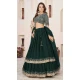Georgette Embroidery Work Party Wear Lehenga Choli In Green - 9426187207