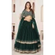 Georgette Embroidery Work Party Wear Lehenga Choli In Green - 9426187207