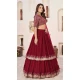 Georgette Embroidery Work Party Wear Lehenga Choli In Red - 9426187208