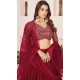 Georgette Embroidery Work Party Wear Lehenga Choli In Red - 9426187208