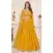 Georgette Embroidery Work Party Wear Lehenga Choli In Yellow - 9426187210
