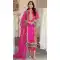 Pink Organza Embroidered Pakistani Style Salwar Kameez - 9427187216