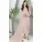 Fox Georgette Embroidered Pakistani Style Salwar Suit In Peach - 9429187228