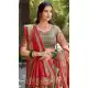 Grey Tussar Silk Foil Print Work Traditional Wear Lehenga Choli - 9445187296
