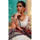 Maroon And White Tussar Silk Foil Print Work Navratri Chaniya Choli -9457187355