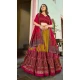 Tussar Silk Foil Print Work Navratri Chaniya Choli In Mustard - 9489187545