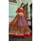 Tussar Silk Foil Print Work Navratri Chaniya Choli In Onion Pink- 9489187546
