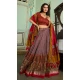 Tussar Silk Foil Print Work Navratri Chaniya Choli In Onion Pink- 9489187546