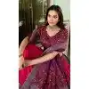 Tussar Silk Foil Print Work Plus Size Navratri Chaniya Choli In Pink - 9489187547