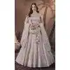 Baby Pink Premium Net Sequins Work Wedding Wear Plus Size Lehenga Choli - 9496187608