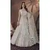 Premium Net Sequins Work Wedding Wear Plus Size Lehenga Choli Off White - 9496187609