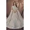 Premium Net Off White Sequins Work Wedding Wear Plus Size Lehenga Choli - 9496187610