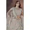Premium Net Off White Sequins Work Wedding Wear Plus Size Lehenga Choli - 9496187610