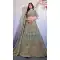Georgette Embroidery Work Wedding Wear Lehenga Choli In Dark Grey - 9500187620