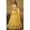 Yellow Georgette Embroidery Work Wedding Wear Lehenga Choli - 9501187622