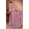Net Sequins Work Readymade Lehenga Choli In Lavender - 9502187629
