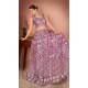 Net Sequins Work Readymade Lehenga Choli In Lavender - 9502187629