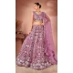 Net Sequins Work Readymade Lehenga Choli In Lavender - 9502187629