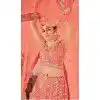 Net Sequins Work Readymade Lehenga Choli In Dusty Peach - 9502187631