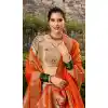 White Jacquard Silk Zari Work Traditional Wear Plus Size Lehenga Choli - 9503187635