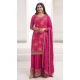 Pink Chinon Embroidery Work Prachi Desai Sharara Suit -9510187691