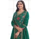 Green Chinon Embroidery Work Prachi Desai Sharara Suit -9510187694