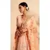 Georgette Sequins Work Readymade Lehenga Choli In Dark Peach - 9537187912