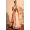 Georgette Sequins Work Readymade Lehenga Choli In Dark Peach - 9537187912