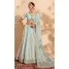 Georgette Sequins Work Readymade Lehenga Choli In Sky Blue - 9537187913