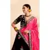 Georgette Sequins Work Readymade Lehenga Choli In Dark Purple - 9537187915