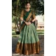 Jacquard Silk Weaving Work Party Wear Lehenga Choli In Lime Green - 9545187965