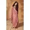 Silk Embroidery Work Readymade Salwar Suit In Wine - 9568188083