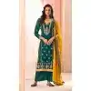 Rama Teal Green Silk Embroidered Plus Size Pakistani Palazzo Salwar Suit - 9583188170