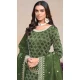 Green Gold Crush Embroidered Party Wear Palazzo Salwar Suit - 147501634