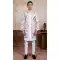 Off White Silk Embroidery Designer Readymade Mens Indo Western - 9279186516